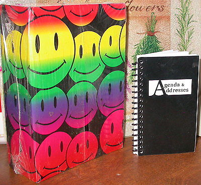 Sealed Rainbow Happy Face Photo Album + Agenda Address Book