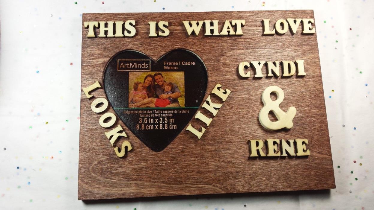 Fabulous Wedding Day Personalized Picture Frame - Wood Table Frame Gifts
