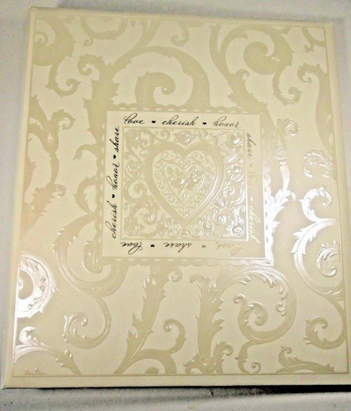NIB New Beautiful Hallmark Wedding Keepsake Album Ret $34 WCA 2808 Scroll 3 ring