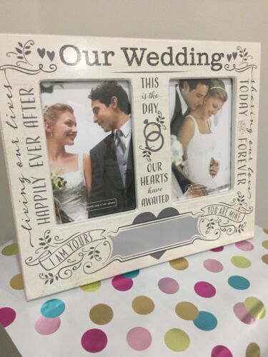 things remembered wedding double frame new in box Personalize