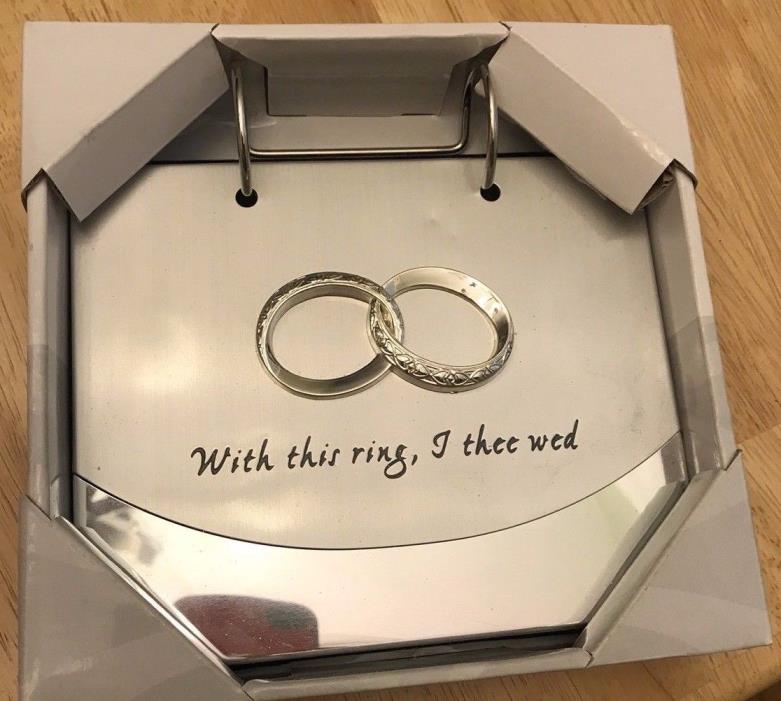 Malden International Designs Wedding Rings With This Ring, I Thee Wed Flip Album