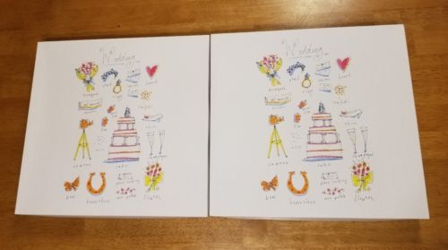 WEDDING PHOTO ALBUM LOT OF 2 NEW FREE SHIPPING