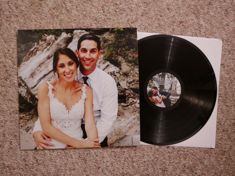 Custom Vinyl Record 33 LP album wedding annivesray personalized print sleeve
