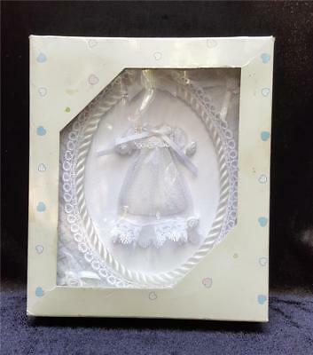 White Fabric Cloth Lace Wedding Baby Shower Christening Photo Album Book