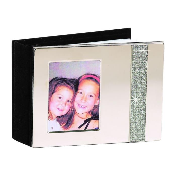 GLITTER GALORE 1/2 FRAME COVER ALBUM NICKELPLATED ~ ENGRAVED FREE!