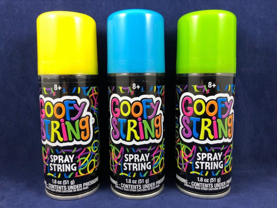 NEW! Goofy String - Spray Cans - 1.8oz each - Lot of 3