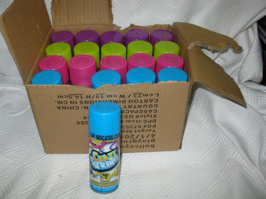 20 Cans Silly Goofy Crazy Prank Party String Spray Streamer Wedding Supplies