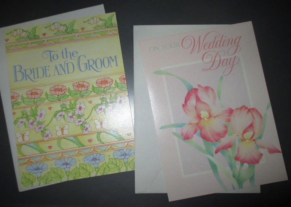 Lot of 2 WEDDING Greeting Cards CURRENT 'SPECIAL DAYS TO REMEMBER'