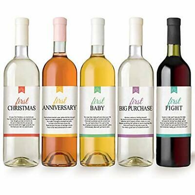 First Milestones Wine Bottle Labels Marriage Celebrations, Wedding Gifts &