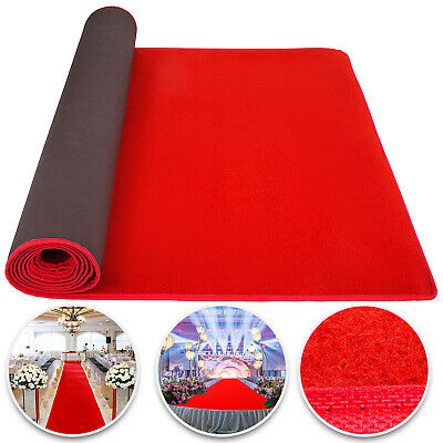 19.7x3.3ft Red Carpet Aisle Floor Rug Party Decor Easy Clean Wedding