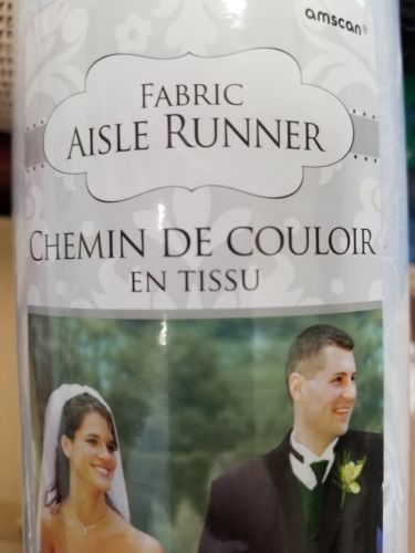 White aisle wedding runner