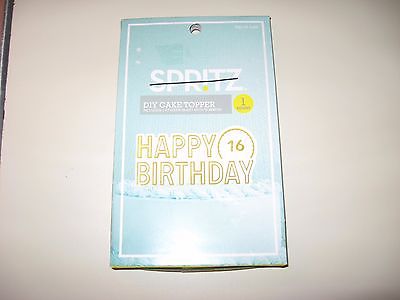 1 SPRITZ DIY CAKE TOPPER-INCLUDES 1 STICKER SHEET WITH NUMBERS - NEW IN PACKAGE