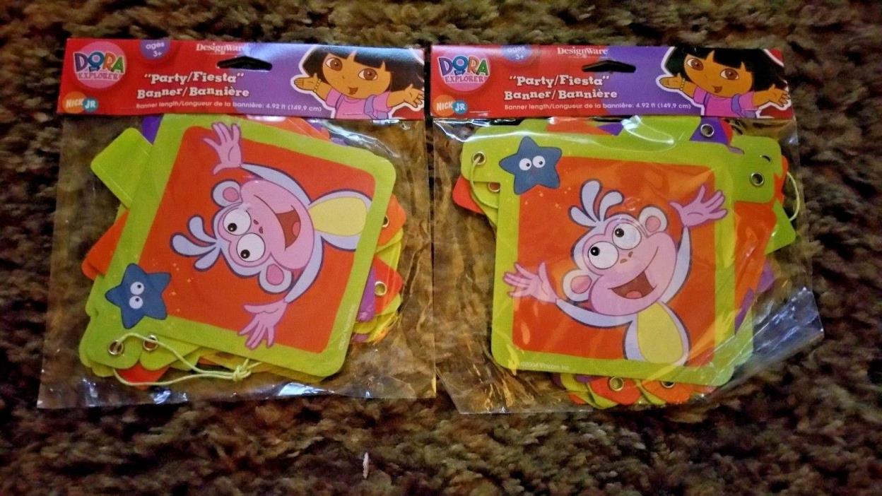 2 DORA THE EXPLORER  5ft PARTY FIESTA BANNERS Party Favors Decoration BIRTHDAYS