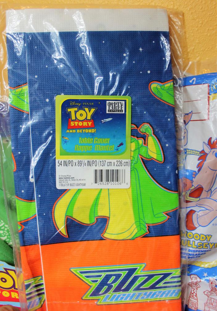 Vintage 90s TOY STORY Party Table Cloth Tablecloth Cover NEW 54