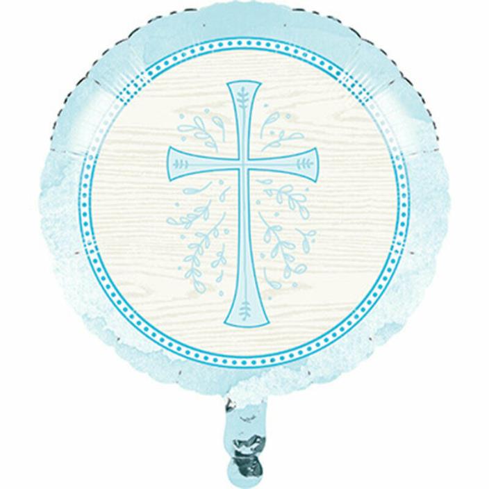 Religious Church Party Supplies BLUE CROSS DIVINITY BALLOON DECORATION