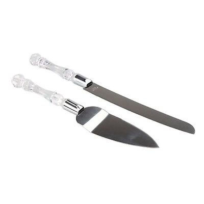 Luvax Wedding Cake Knife and Server Set Silver