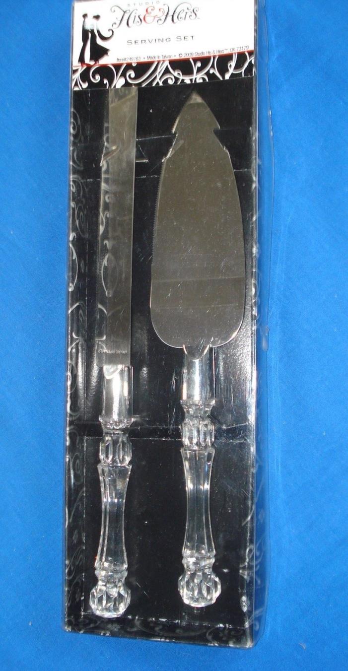 Studio His & Hers Serving Set Cake Knife And Spatula NEW