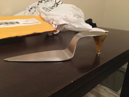 Gourmet Glam High Heel Cake Server Removeable Gold Glitter Heel Magnetic