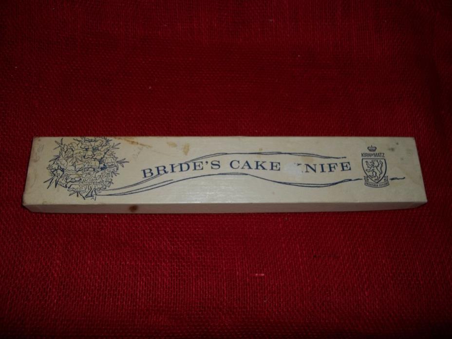 Sheffield Cutlery Bride's Wedding Cake Knife With Pearlex Handle Kirk & Matz NIB