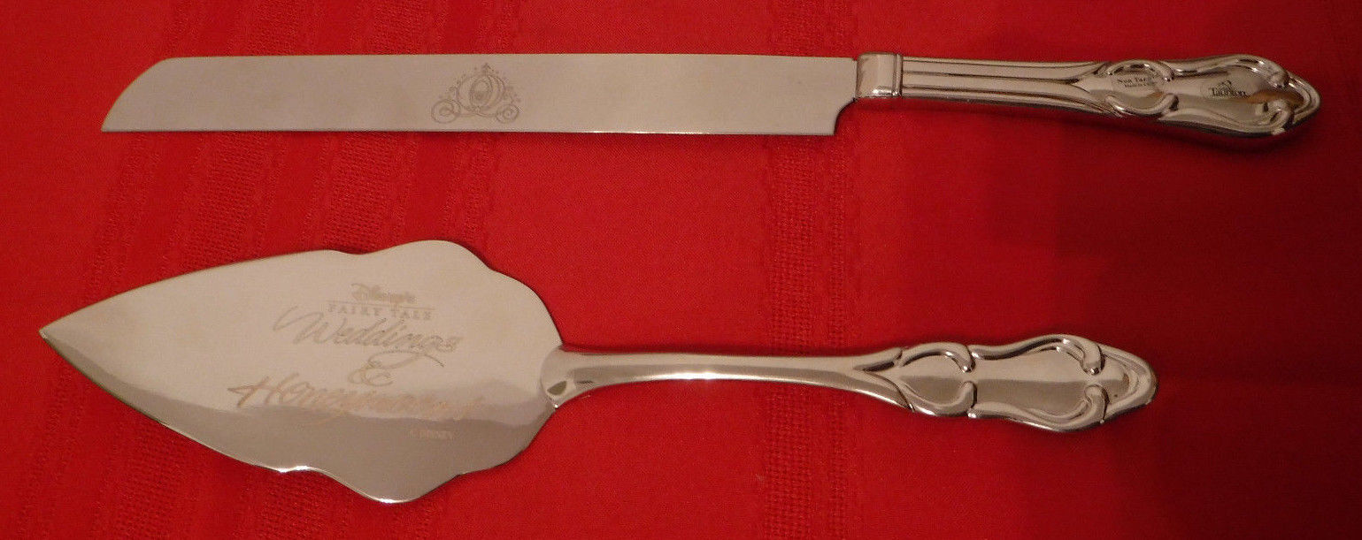 Disney Cake Knife & Server Fairy Tale Weddings & Honeymoons (RARE) Bridal Shower