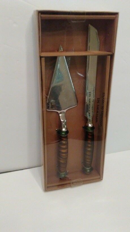 Pier 1 Imports Serveware Cake Knife and Server Set
