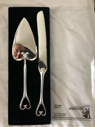 HIS & HERS, KNIFE & SPATULA, SERVING SET, HEART THEMED, NEW