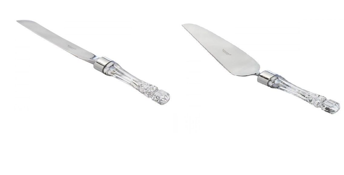 Waterford Lismore Cake Pie Server and Knife Set