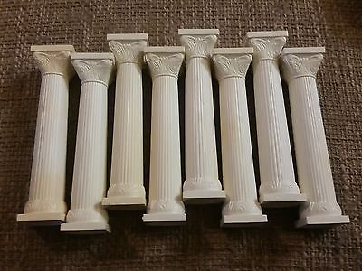 Vintage Wilton Wedding Cake Column Pillars (Lot Of 8) 5 INCH LONG