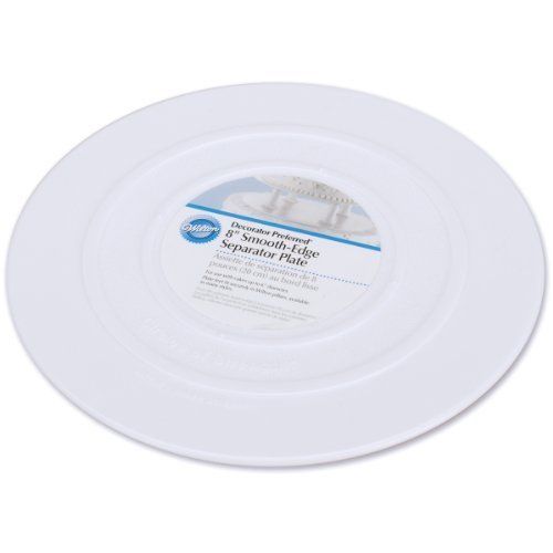 Wilton 302-4102 Smooth Edge Separator Plate For Cakes, 8-inch NEW