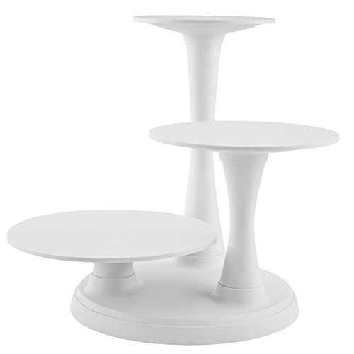 Wilton 3-Tier Pillar Style Cake and Dessert Stand, Great for Displaying Cakes,