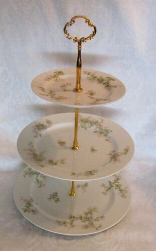 Custom Three Tier Cake Stand Made With Vintage Limoges Plates