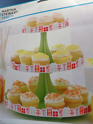 NEW Martha Stewart Crafts Cupcake Treats Pastry Stand~green~B-day~Mother's day~