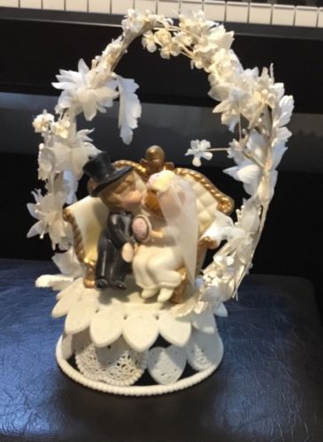 Vintage Wilton Wedding Cake Topper 1970s