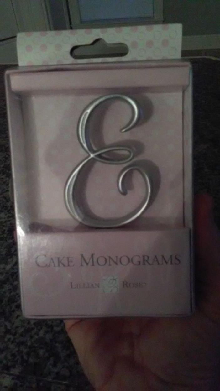 LILLIAN CAKE MONOGRAM - LETTER 