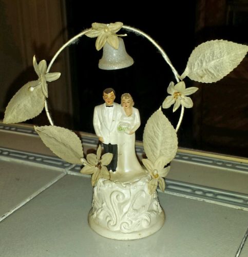 1940s Wedding Cake Topper Chalk/Plaster