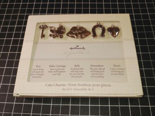 Hallmark Signature Victorian Cake Charms Set of 5 Wedding Marriage New in Box