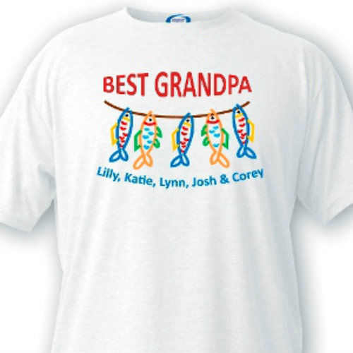 Best Grandpa Grandpa T-shirts Personalized