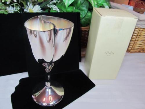 LENOX Silver Heart Champagne Flutes Wedding Anniversary Pair  BEAUTIFUL  * NIB *