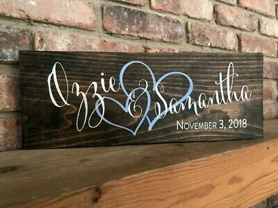 Rustic Personalized Couples Love Sign