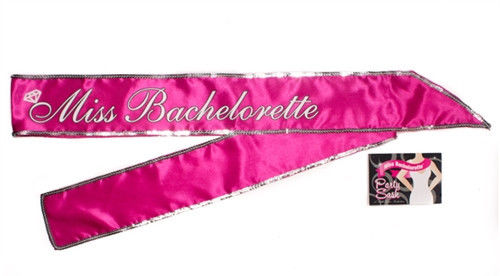 Miss Bachelorette Sash - Bachelorette Party Favor Decoration Wedding Gag Gift