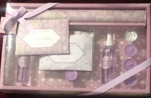 Scrnted Drawe Liner Oil Sachet And Tea Light Set