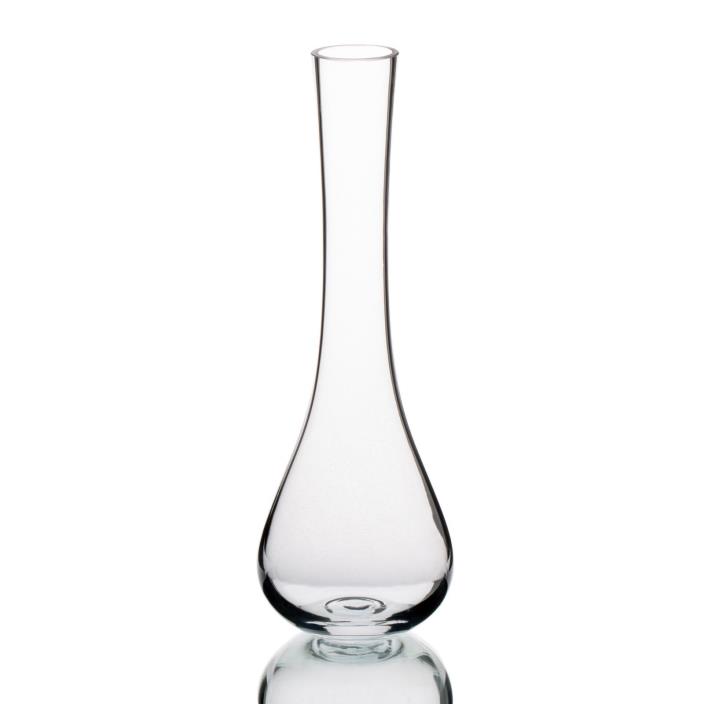 Richland Kirby Vase Set of 16 Tapered Clear Glass Bud Centerpiece Floral Decor