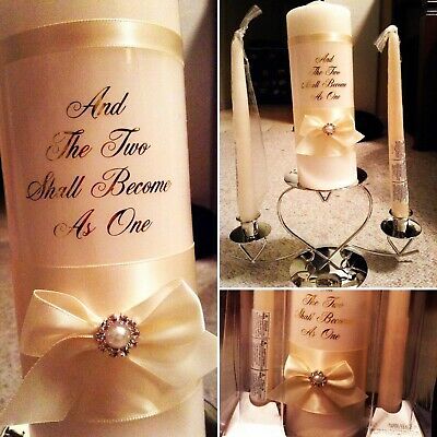Lillian Rose Wedding Ceremony Unity Candle Ivory Pearl Set None BRAND NEW