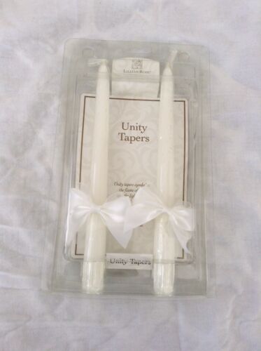 Lillian Rose Unity Tapers Wedding Collection Candles White Love Light Bride