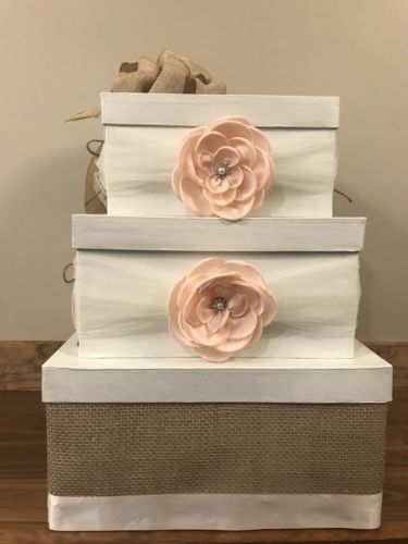 Rustic 3 Tier Wedding Card Box