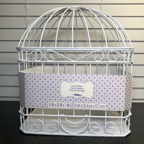 WILTON Wedding Shower Party Reception Bird Cage Card Holder