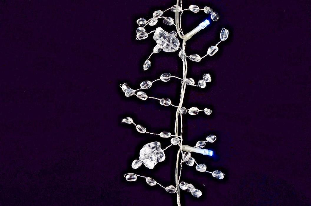 6' Acrylic Beaded Ice Garland String Light Party Favor Holiday Decor