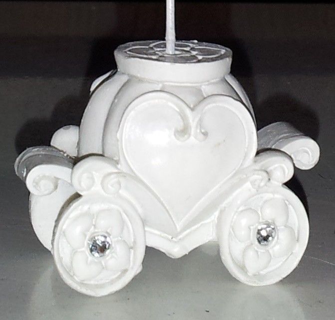 (Set of 6) Rhinestone Cinderella Carriage Place Card Holder Sweet 16 / Wedding