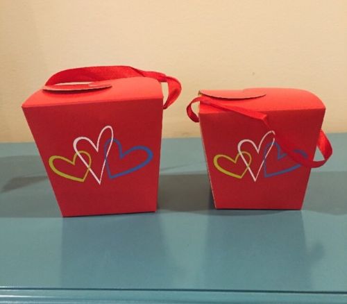 20 Red Heart Gift Boxes, Birthday Favor, Wedding, Candy Buffet, , Valentines Day