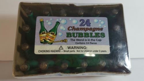 24 Champagne Bottle Wedding Bubbles Mini Party Favors Reception New Years NIB